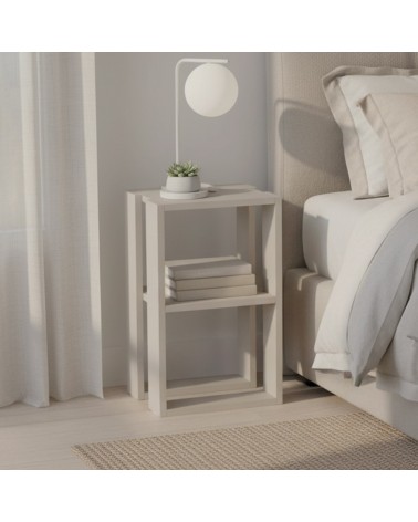 Tavolino comodino Lonie colore cashmere