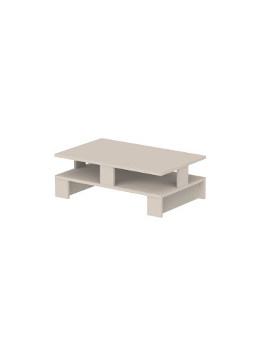 Tavolino da salotto Mansu cashmere doppio ripiano