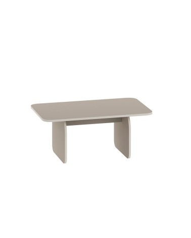 Tavolino da salotto Pietra con gambe a pannello piatto in colore cashmere