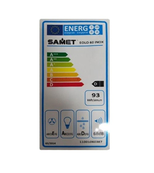 Samet Cappa a piramide Eolo 60 inox 60 cm