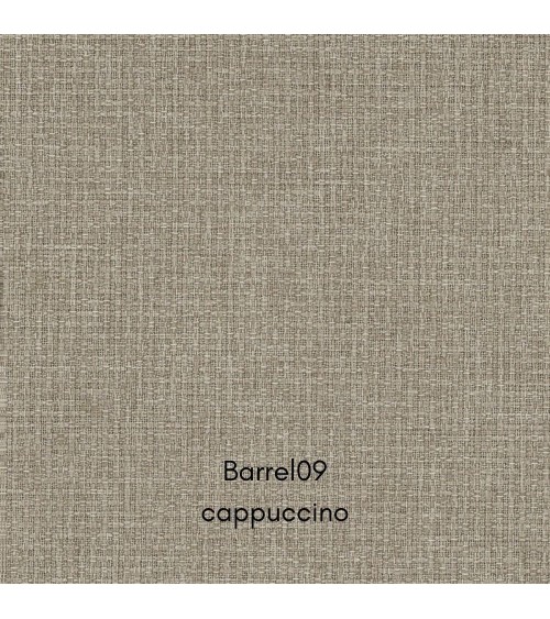 Divano con penisola reversibile Golf e letto estraibile tessuto cappuccino Barrel 09