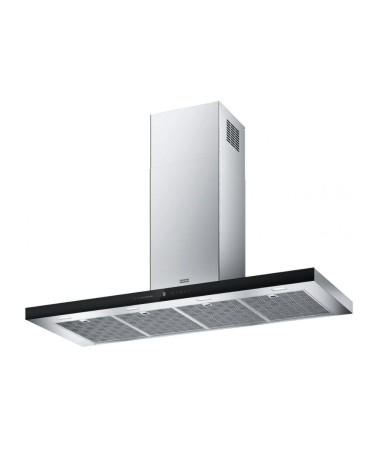 Cappa Franke da parete FTLN 120 cm inox e vetro nero classe A+