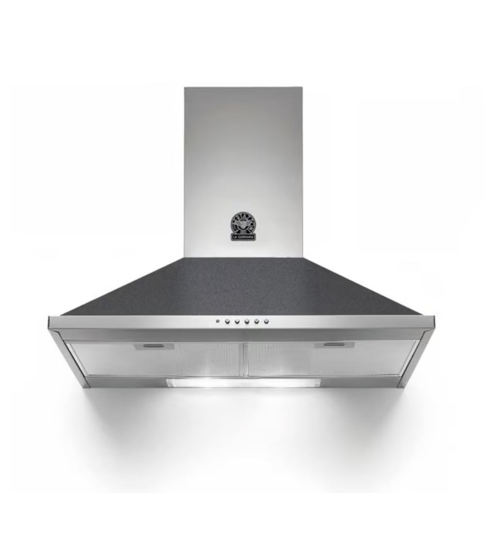 Cappa camino La Germania K80AMLND da 80 cm. 1 motore nero classe D
