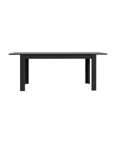 Tavolo allungabile Mono con allunga centrale 160x72.7x90.4 cm colore nero