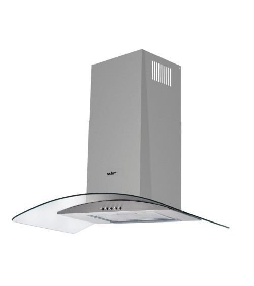 Samet Cappa WETH 90 inox da parete 90 cm cupolino in vetro