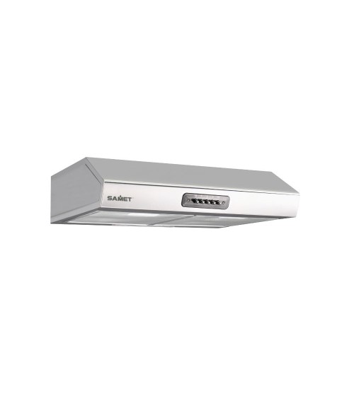 Gruppo cappa Samet sottopensile luce led potenza aspirante 280 m3/h 3 livelli Tornado 60 inox