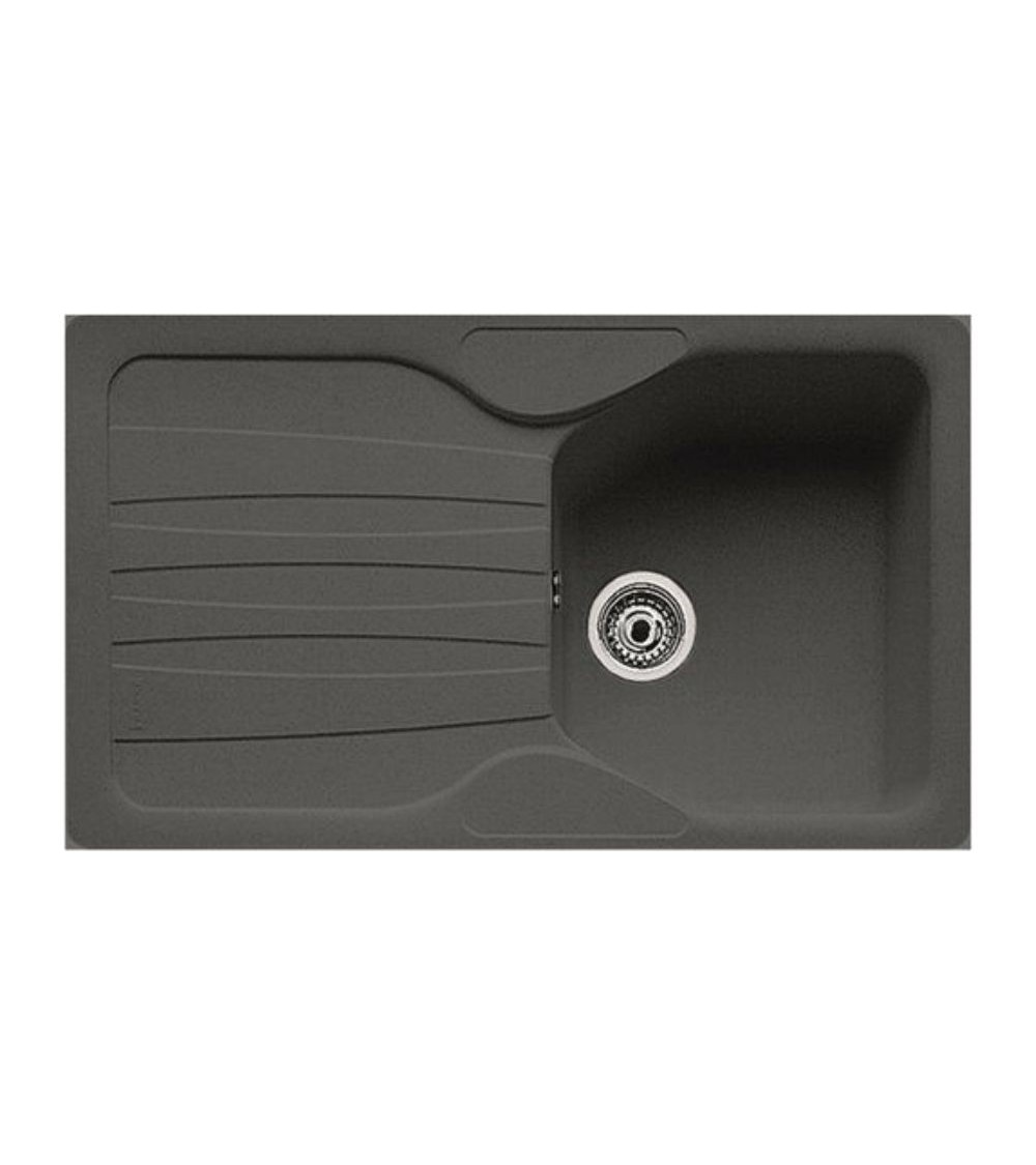 Lavello 1 vasca con gocciolatoio reversibile Franke CUG 611 in fragranite grafite