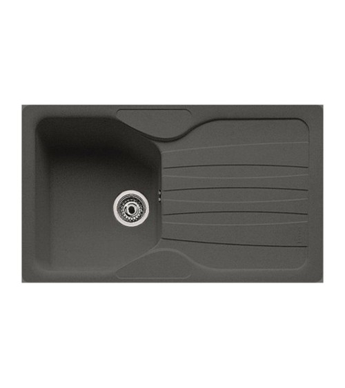 Lavello 1 vasca con gocciolatoio reversibile Franke CUG 611 in fragranite grafite