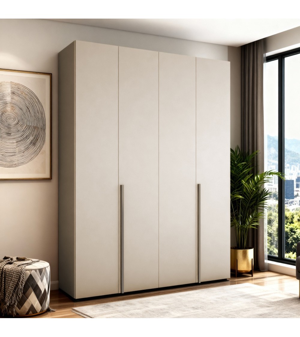 Armadio Modular 4 ante battenti colore cashmere