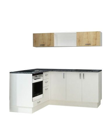 Cucina angolare Cassino bianca 180x160 reversibile