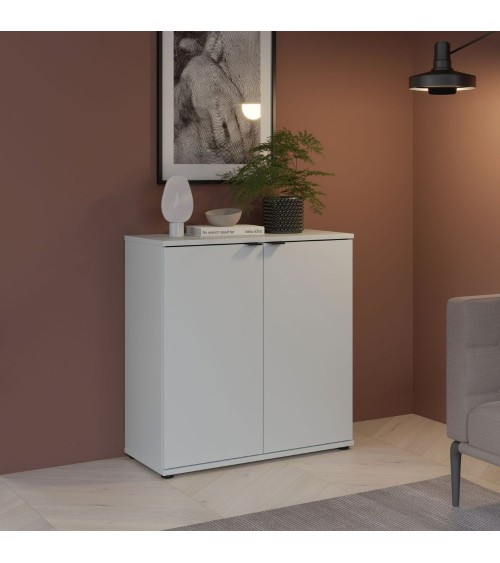 Mobile multiuso Segno con due ante  L 80 cm. colore grigio chiaro