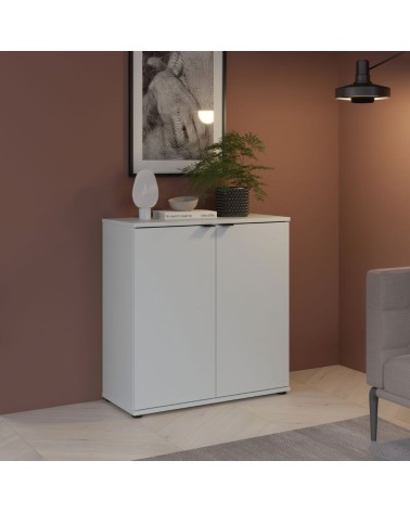 Mobile multiuso Segno con due ante  L 80 cm. colore grigio chiaro