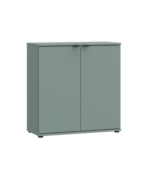 Mobile multiuso Segno con due ante  L 80 cm. colore verde salvia