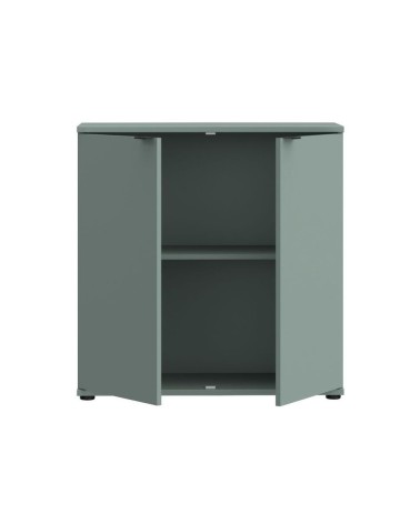 Mobile multiuso Segno con due ante  L 80 cm. colore verde salvia