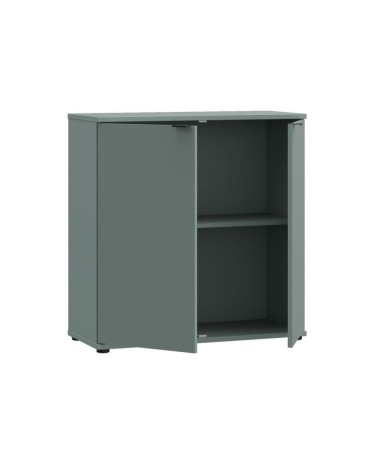 Mobile multiuso Segno con due ante  L 80 cm. colore verde salvia