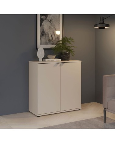 Mobile multiuso Segno con due ante  L 80 cm. colore cashmere