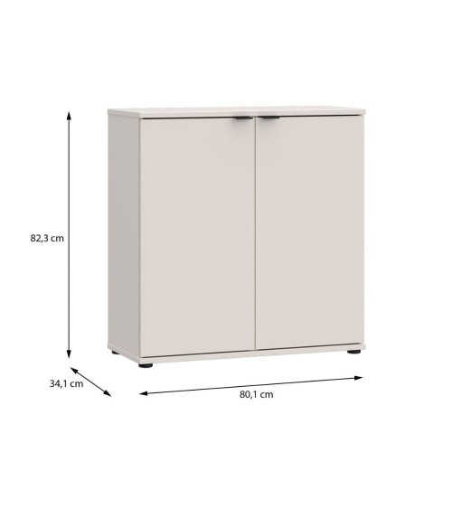 Mobile multiuso Segno con due ante  L 80 cm. colore cashmere