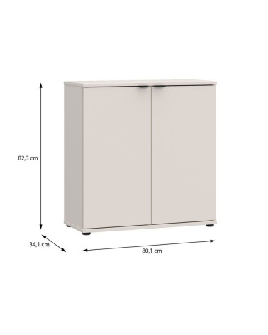 Mobile multiuso Segno con due ante  L 80 cm. colore cashmere