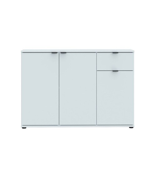 Mobile multiuso Segno con tre ante e 1 cassetto L 120 cm colore grigio chiaro
