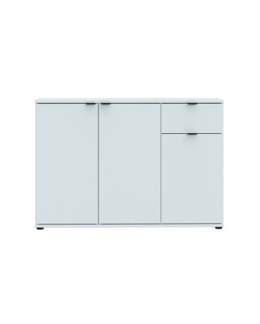 Mobile multiuso Segno con tre ante e 1 cassetto L 120 cm colore grigio chiaro