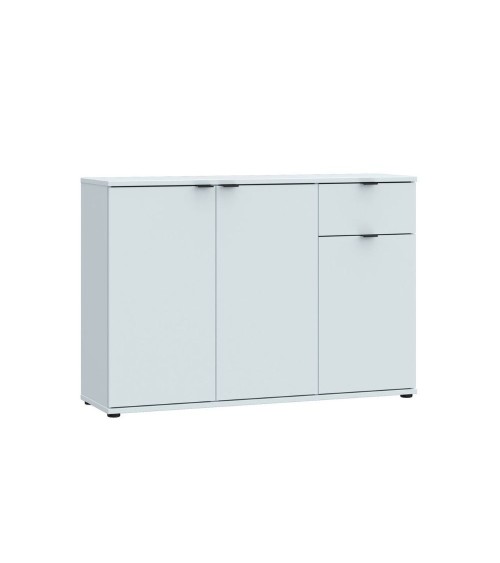 Mobile multiuso Segno con tre ante e 1 cassetto L 120 cm colore grigio chiaro