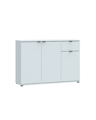 Mobile multiuso Segno con tre ante e 1 cassetto L 120 cm colore grigio chiaro