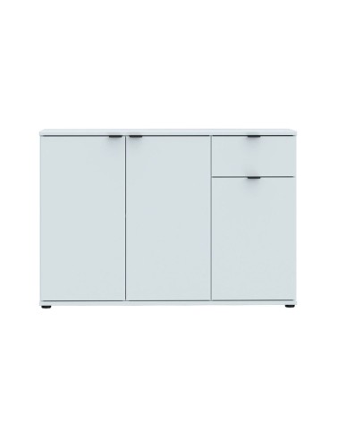 Mobile multiuso Segno con tre ante e 1 cassetto L 120 cm colore grigio chiaro