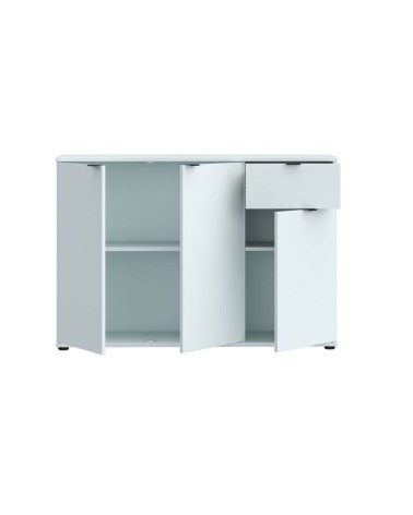 Mobile multiuso Segno con tre ante e 1 cassetto L 120 cm colore grigio chiaro