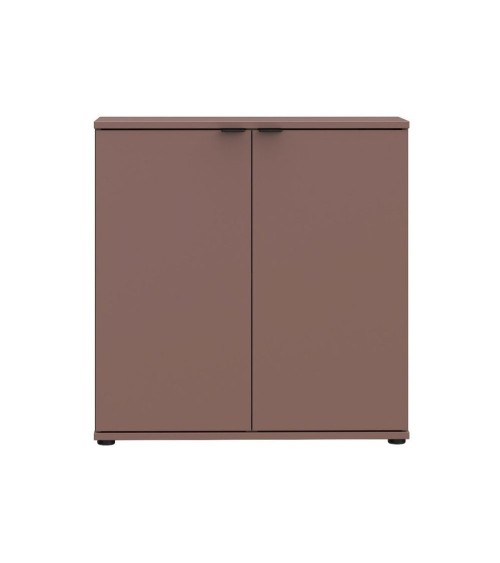 Mobile multiuso Segno con due ante  L 80 cm. colore terracotta