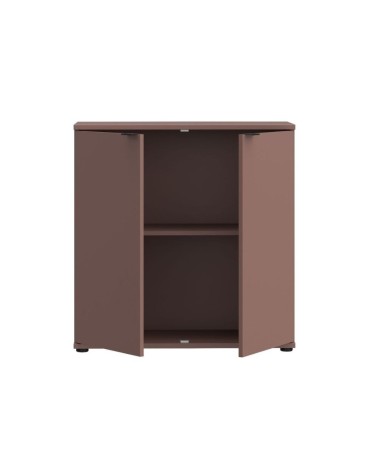 Mobile multiuso Segno con due ante  L 80 cm. colore terracotta