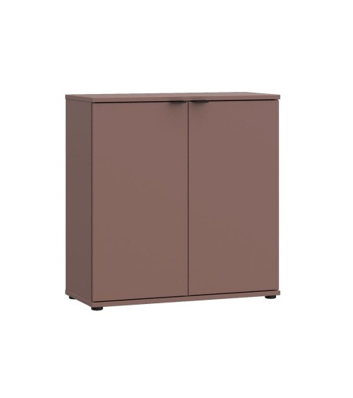 Mobile multiuso Segno con due ante  L 80 cm. colore terracotta