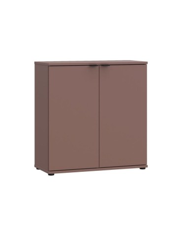 Mobile multiuso Segno con due ante  L 80 cm. colore terracotta