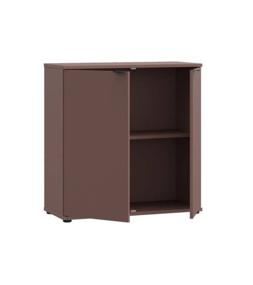 Mobile multiuso Segno con due ante  L 80 cm. colore terracotta