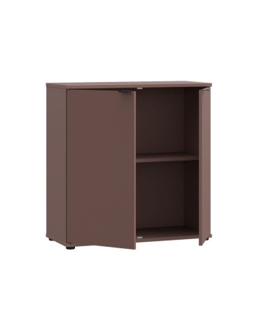 Mobile multiuso Segno con due ante  L 80 cm. colore terracotta