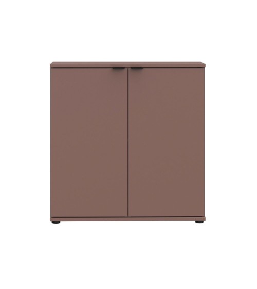 Mobile multiuso Segno con due ante  L 80 cm. colore terracotta