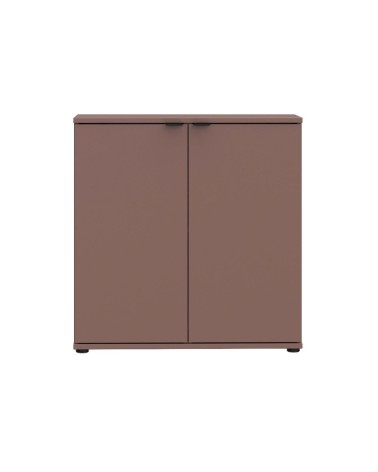 Mobile multiuso Segno con due ante  L 80 cm. colore terracotta