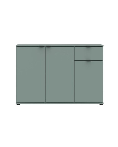 Mobile multiuso Segno con tre ante e 1 cassetto L 120 cm colore verde salvia