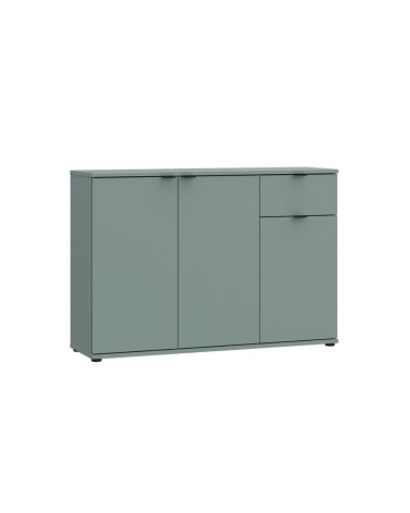 Mobile multiuso Segno con tre ante e 1 cassetto L 120 cm colore verde salvia