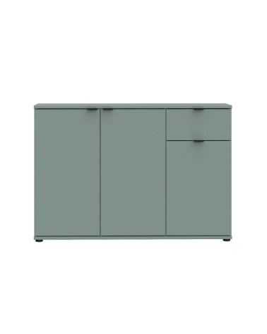 Mobile multiuso Segno con tre ante e 1 cassetto L 120 cm colore verde salvia