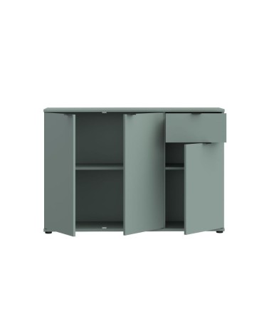 Mobile multiuso Segno con tre ante e 1 cassetto L 120 cm colore verde salvia