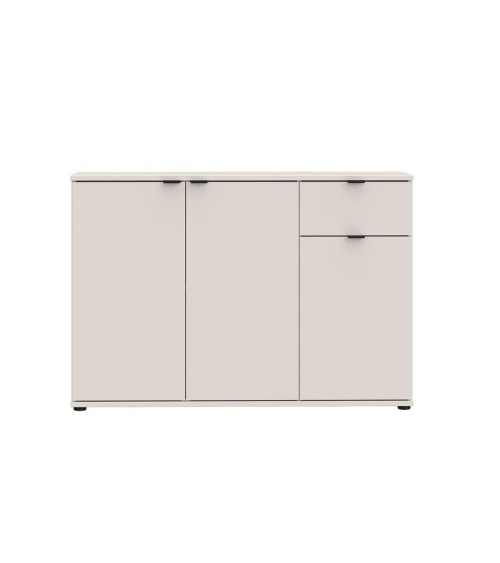 Mobile multiuso Segno con tre ante e 1 cassetto L 120 cm colore cashmere