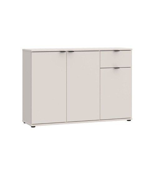 Mobile multiuso Segno con tre ante e 1 cassetto L 120 cm colore cashmere
