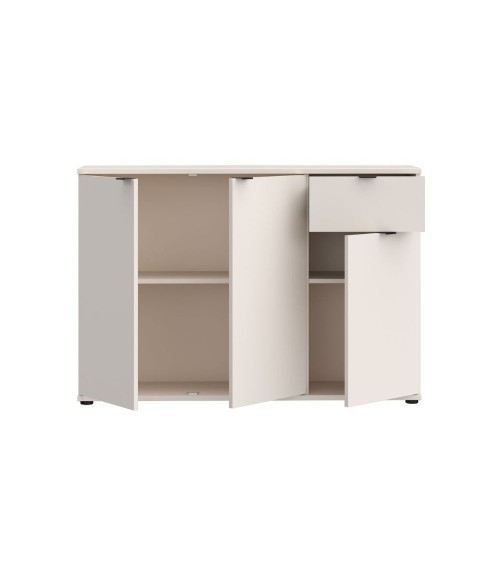Mobile multiuso Segno con tre ante e 1 cassetto L 120 cm colore cashmere