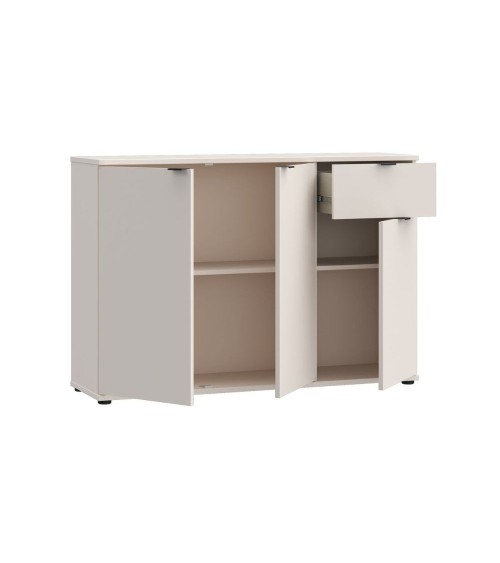 Mobile multiuso Segno con tre ante e 1 cassetto L 120 cm colore cashmere
