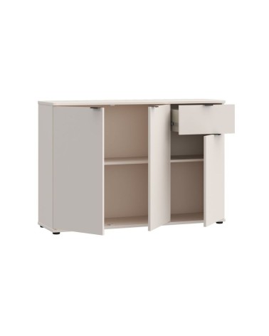 Mobile multiuso Segno con tre ante e 1 cassetto L 120 cm colore cashmere