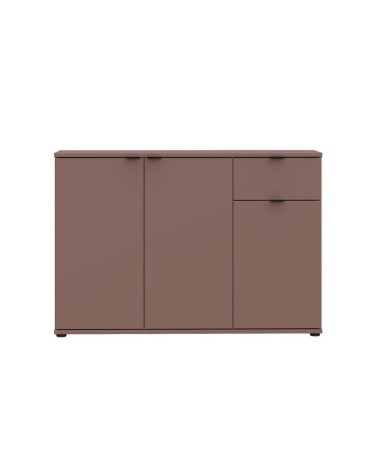Mobile multiuso Segno con tre ante e 1 cassetto L 120 cm colore terracotta