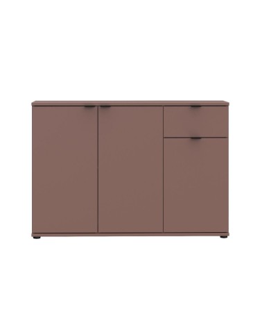 Mobile multiuso Segno con tre ante e 1 cassetto L 120 cm colore terracotta
