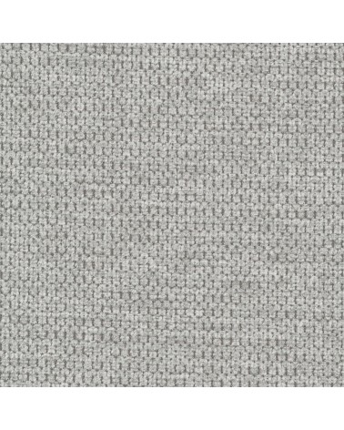 Divano letto angolare Capri reversibile con 5 poggiatesta regolabili e pouf indipendente in Aragon 80 grigio chiaro