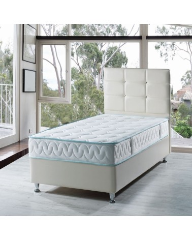 Letto singolo contenitore Nova bianco 92x206