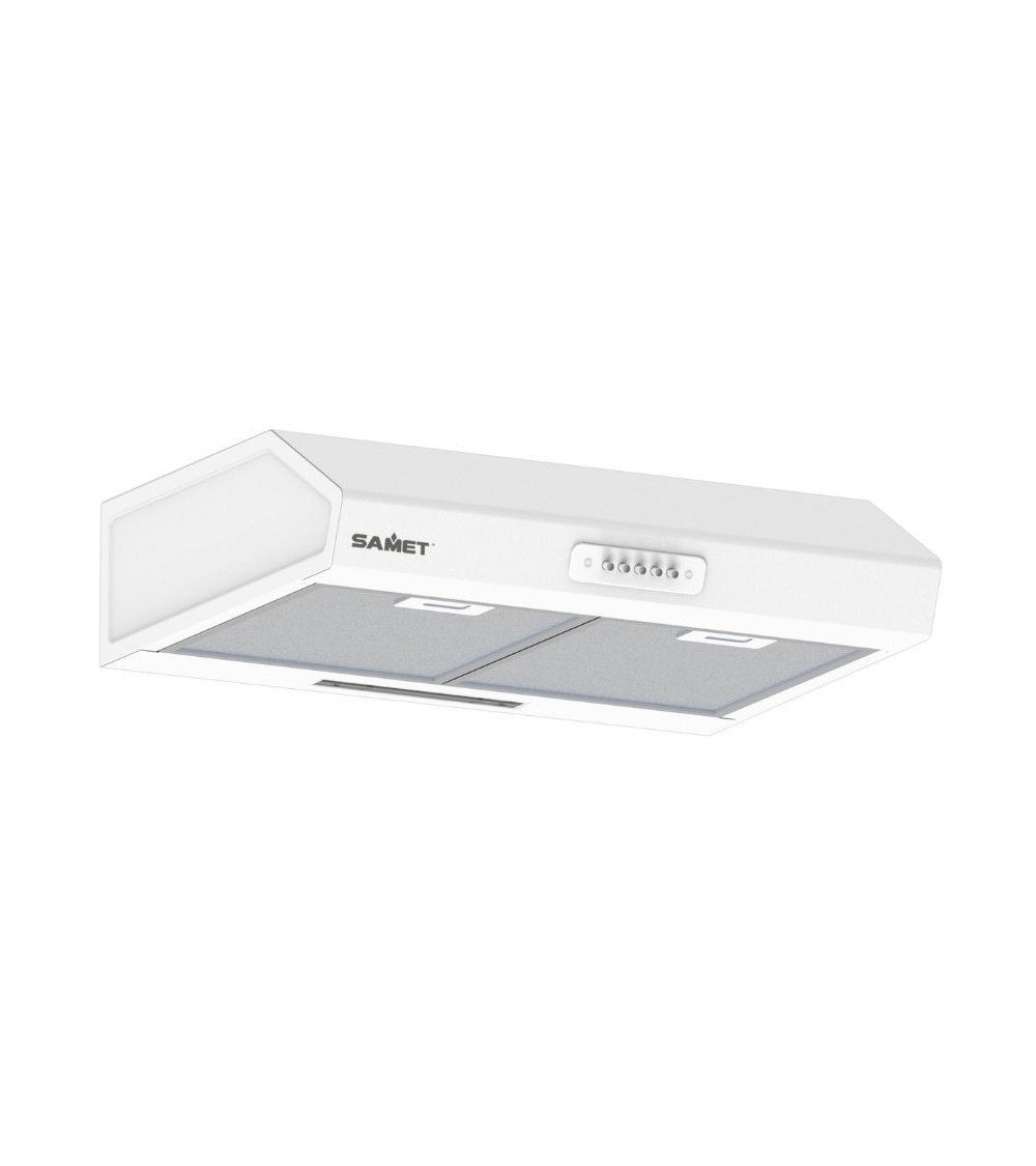 Samet Gruppo cappa sottopensile luce led potenza aspirante 280 m3/h 3 livelli Tornado 60 bianco